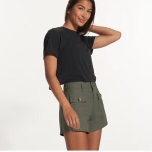 Vuori Vintage Ripstop Utility Shorts Women's Olive Green